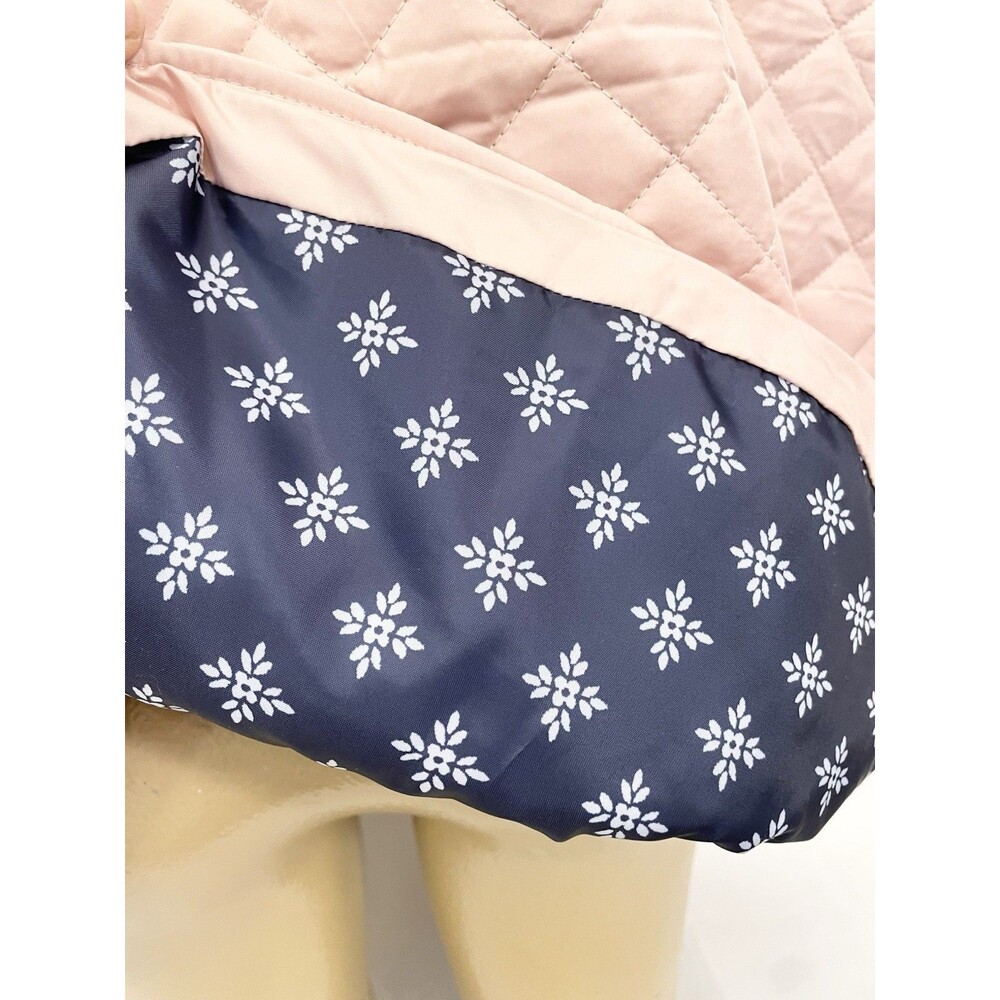 NWT $50 Kim Rogers Puffer Vest Plus 3x 60" Crew Zipper Peach Blue Lining Winter - Picture 5 of 7